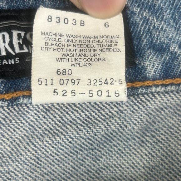 Vintage Levis 525 Special Reserve Jeans Mens 34x30 Made in USA Loose Straight 90 - Picture 7 of 11